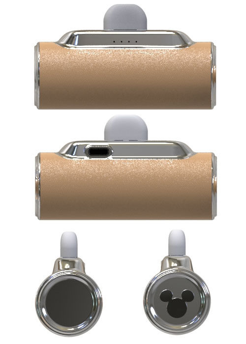 Pocket Type Leather Power Bank 5000mAh Meer dan 300 keer levensduur