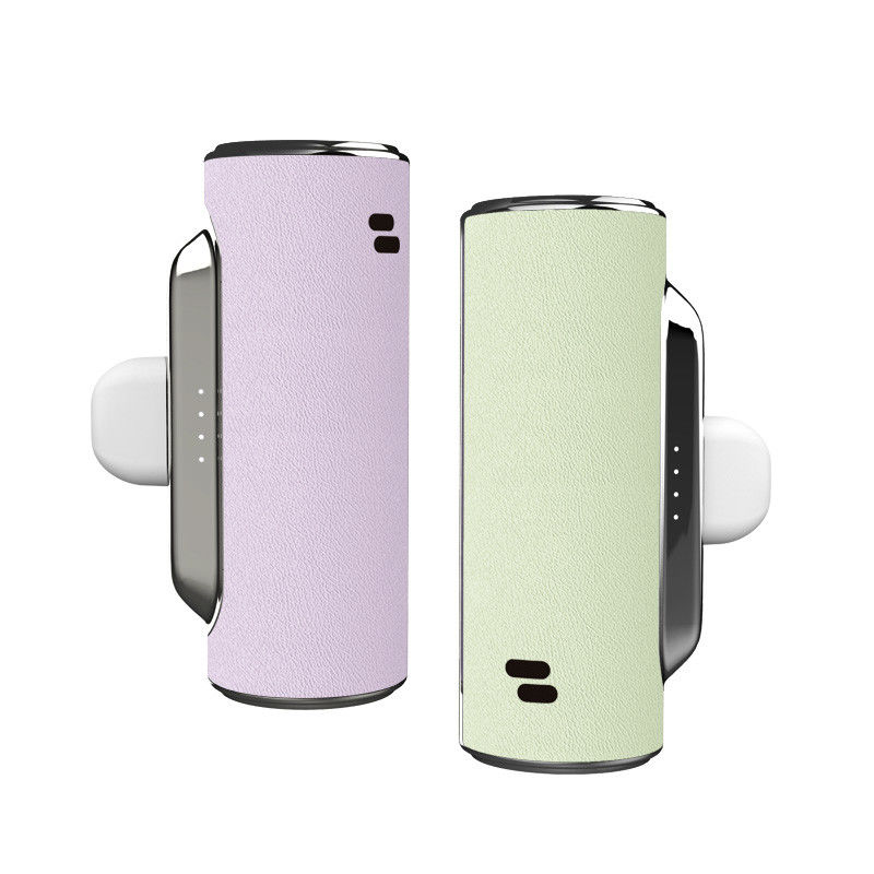 ABS Lederen Power Bank Pocket Size Met ingebouwde Type-C connector