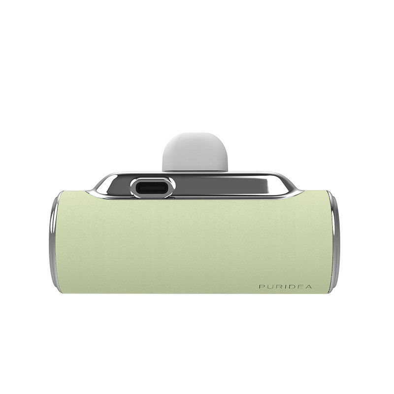 ABS Lederen Power Bank Pocket Size Met ingebouwde Type-C connector