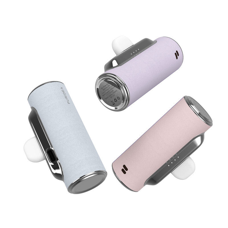 Mini Leather Power Bank Uitgang 5V 2.1 A Li-ion Polymer Battery Power Bank 4500mAh