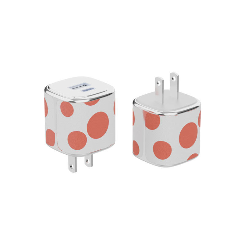 Kleine Type C wandlader USB C-lader met leer schelp electro-plating ontwerp